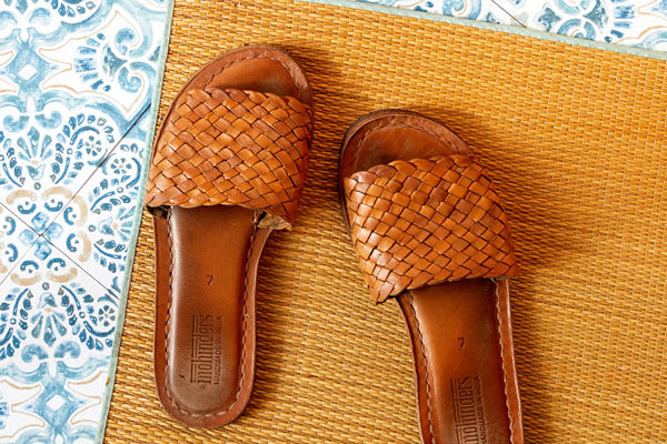 Woven sandals best sale